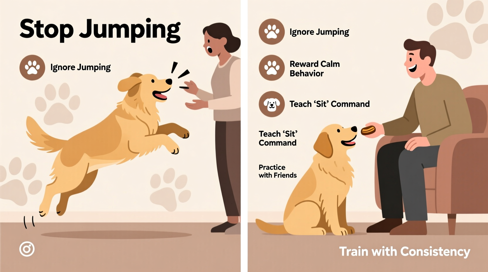 how to train your dog to stop jumping on guests without confusing them