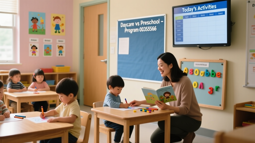 Preschool vs. Daycare: Key Differences in Curriculum, Licensing, Staff Qualifications, and Child Outcomes