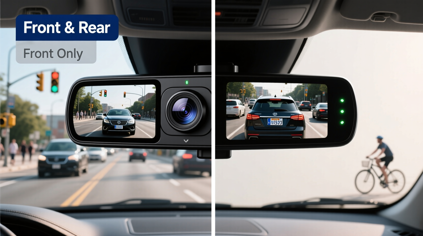 dash cam front and rear vs front only is the rear camera needed