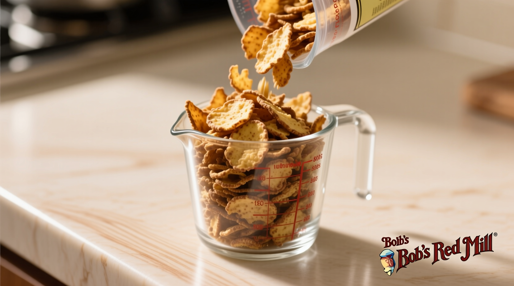 Bob's Red Mill potato flakes in measuring cup