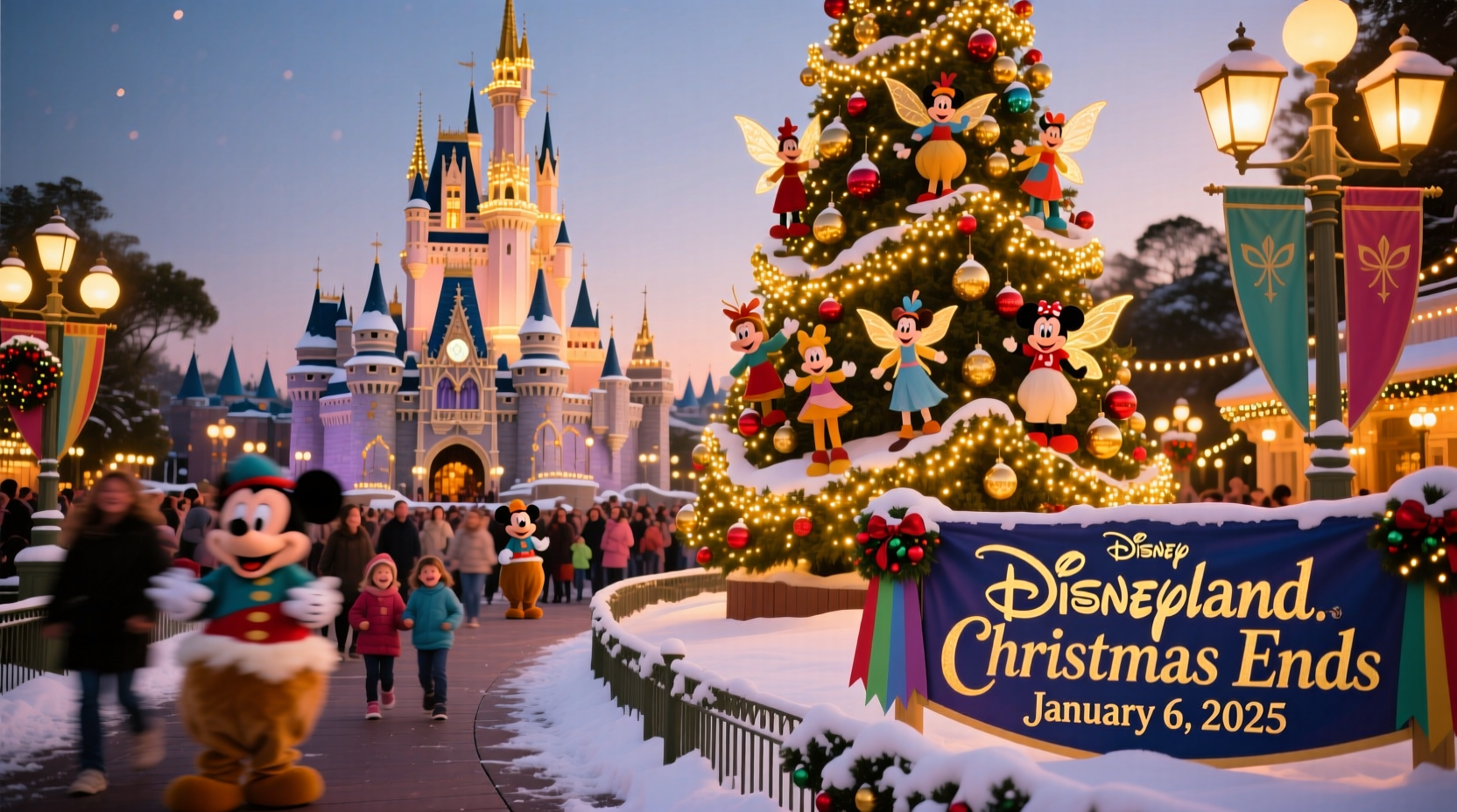 when does disneyland christmas end