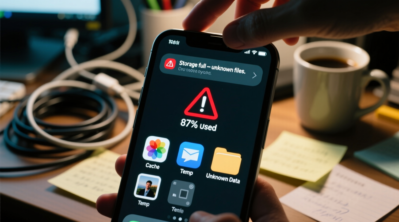 why does my phone storage fill up suddenly with no explanation