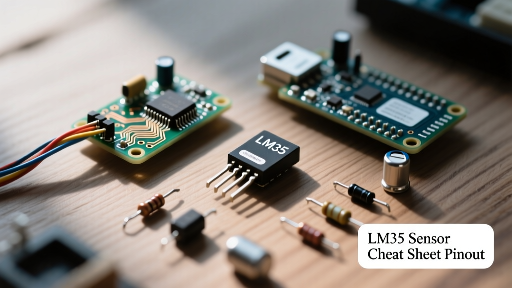 LM35 Temperature Sensor Cheat Sheet: Pinout, Code & Wiring