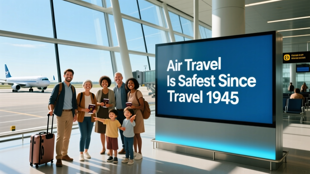 Air Travel Is Safest Since 1945: How Engineering, Regulation, and Data Transformed Flying