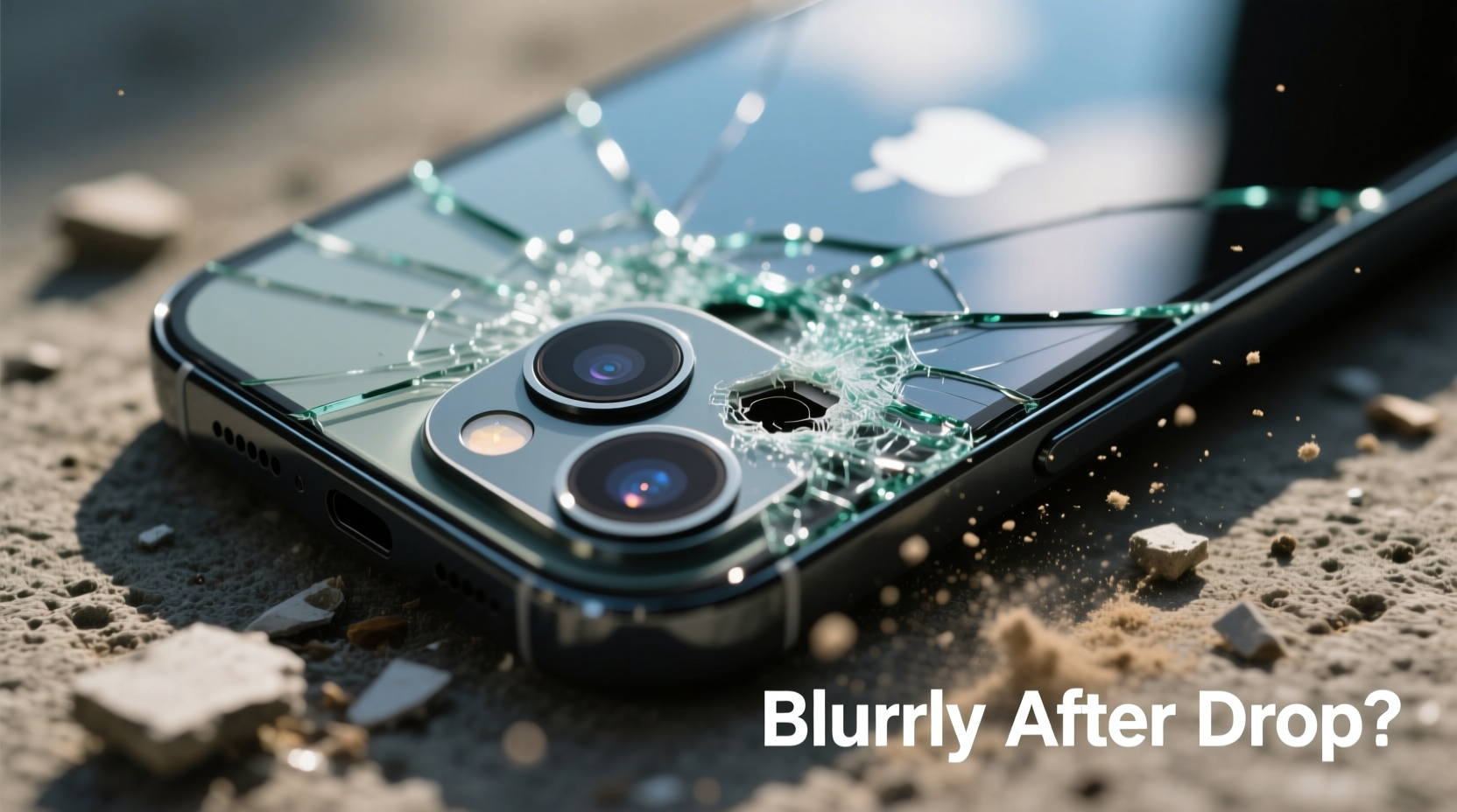 why is my phone camera blurry after dropping it and can i fix it