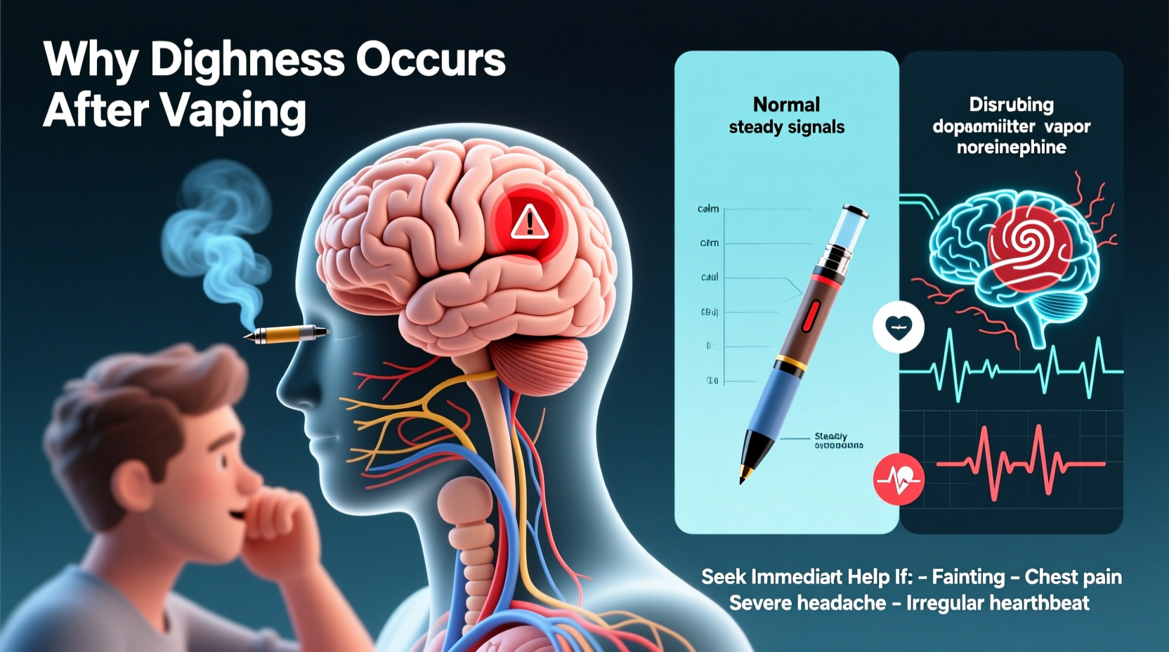 why do some people feel dizzy after vaping and when to seek help