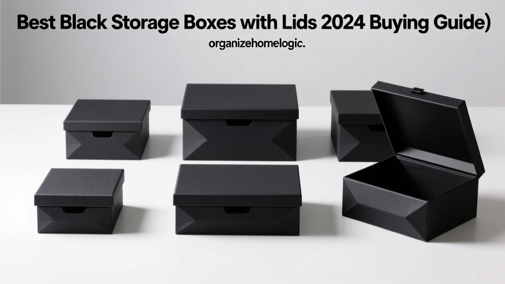 Best Black Storage Boxes with Lids (2024 Buying Guide)