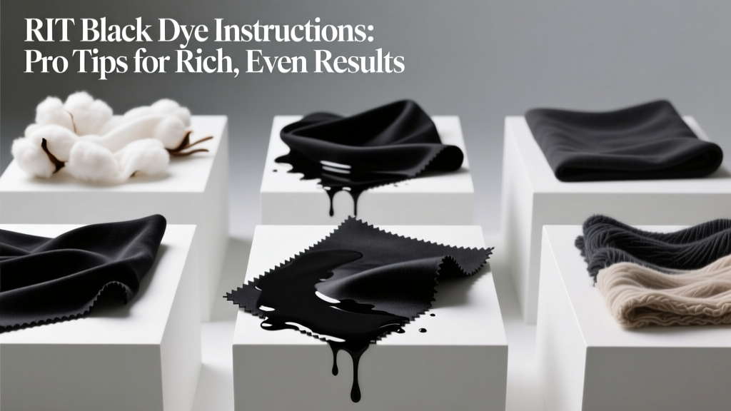 RIT Black Dye Instructions: Pro Tips for Rich, Even Results