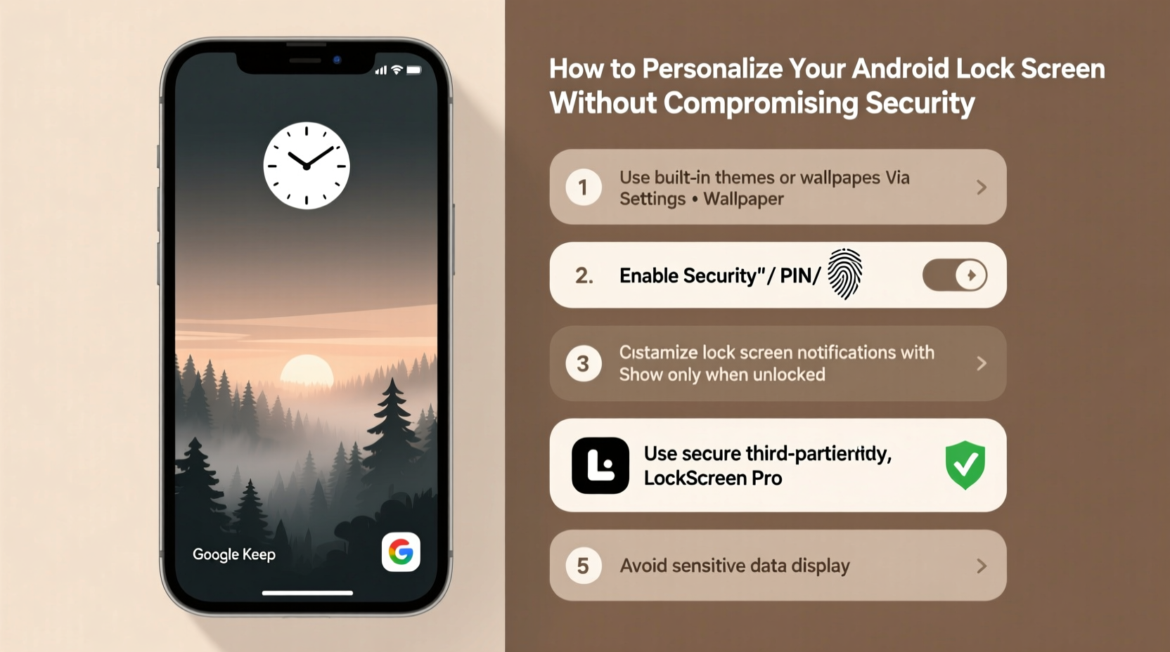 how to personalize your android lock screen without compromising security