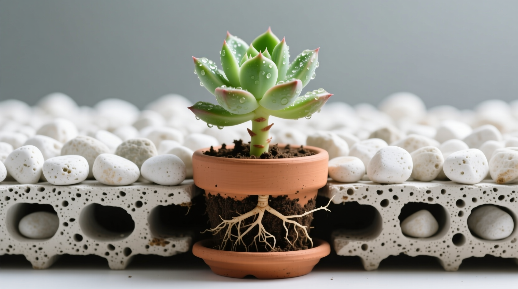succulent ring Verdiana Double Succulent open ring
