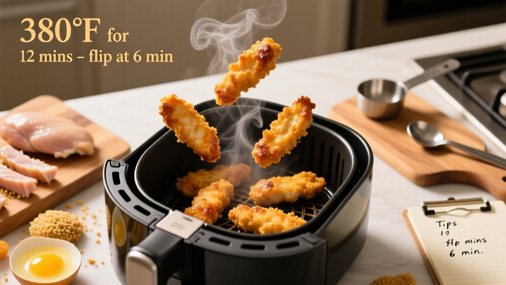Air Fry Frozen Chicken Tenders: Time, Temp & Tips