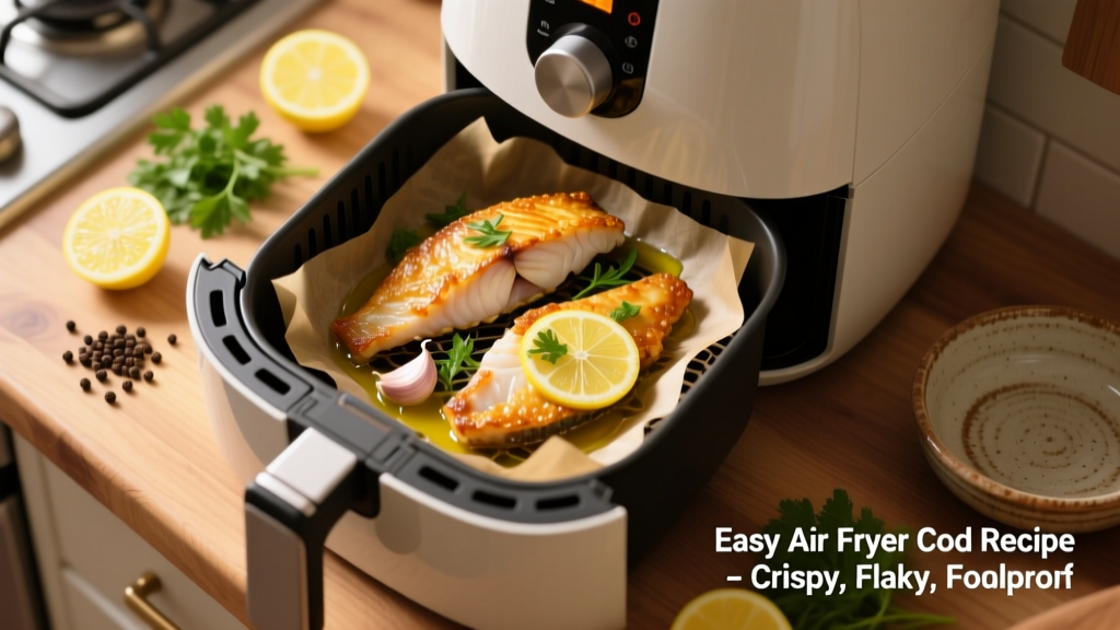 Easy Air Fryer Cod Recipe (Crispy, Flaky, Foolproof)