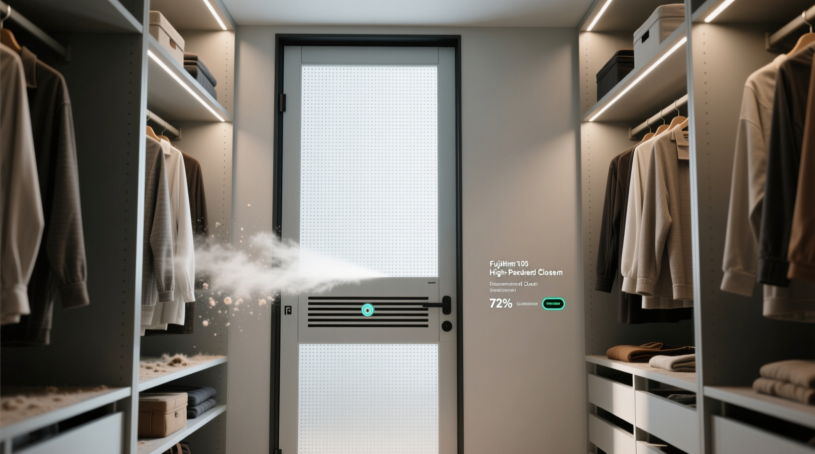 closet ventilation gaps vs louvered doors