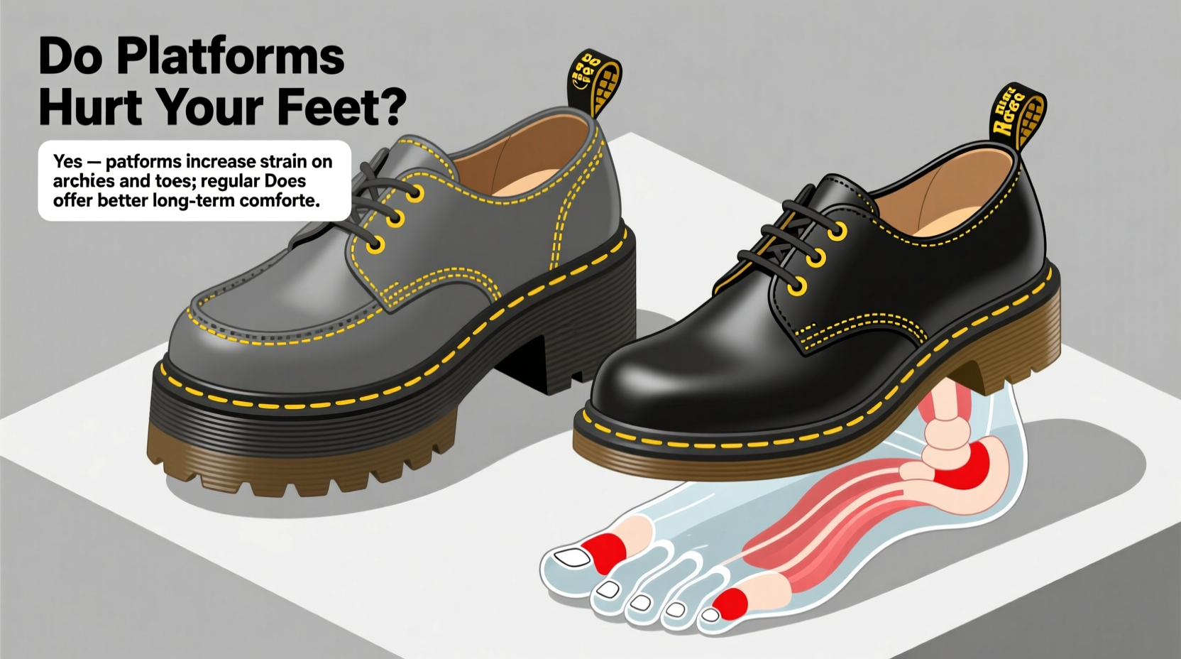 platform docs vs regular doc martens do the platforms actually hurt your feet