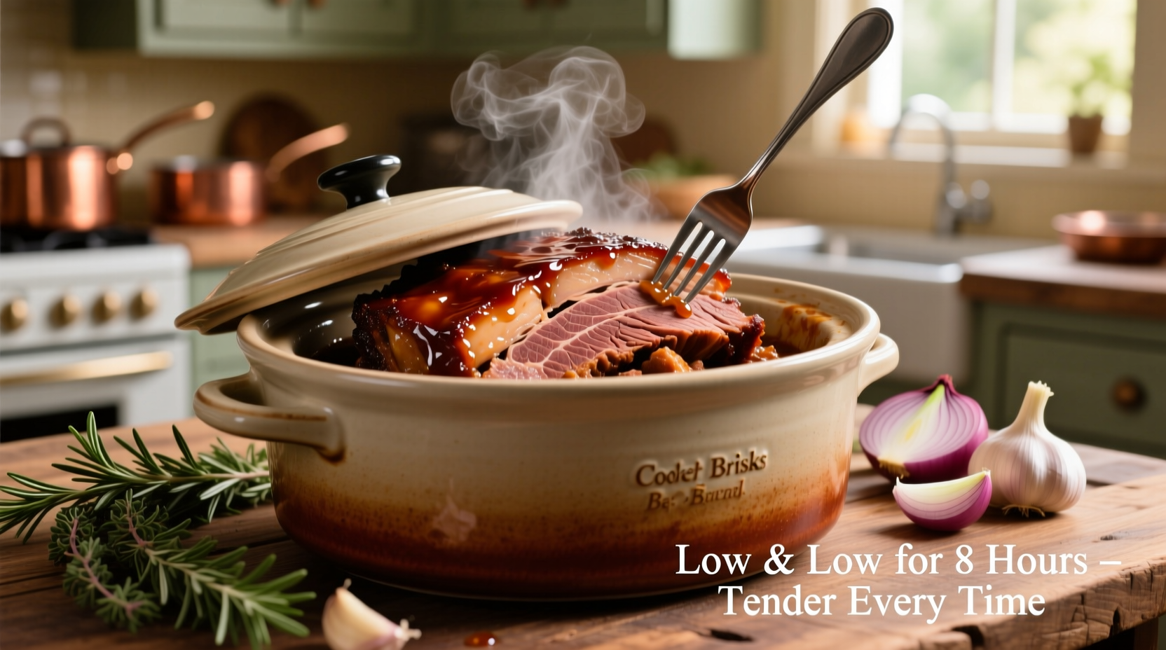 how to cook beef brisket in crock pot