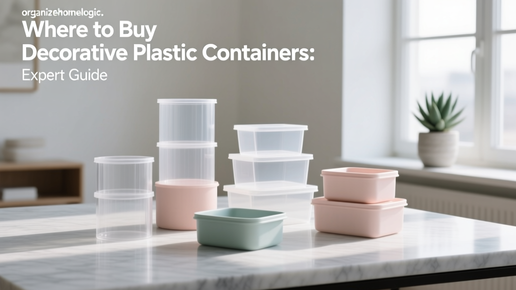 Where to Buy Decorative Plastic Containers: Expert Guide