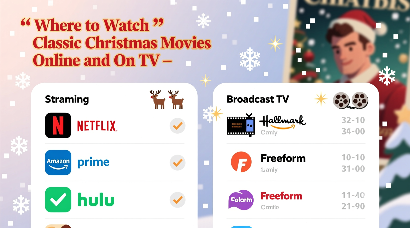 where to watch classic christmas movies
