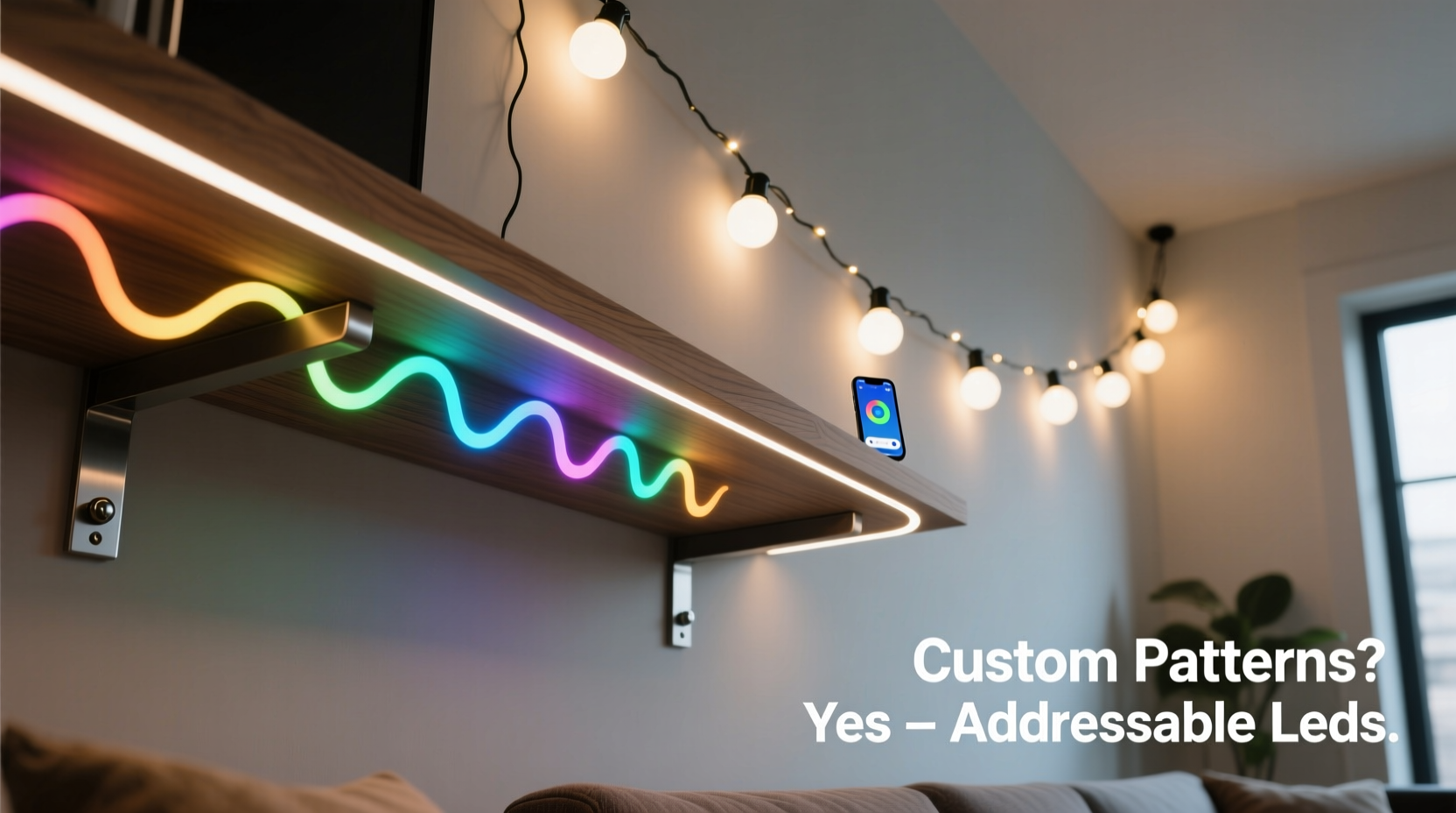 addressable led strips vs standard string lights can you really customize patterns