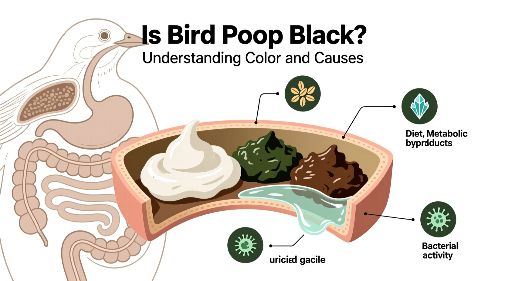 Is Bird Poop Black? Understanding Color and Causes