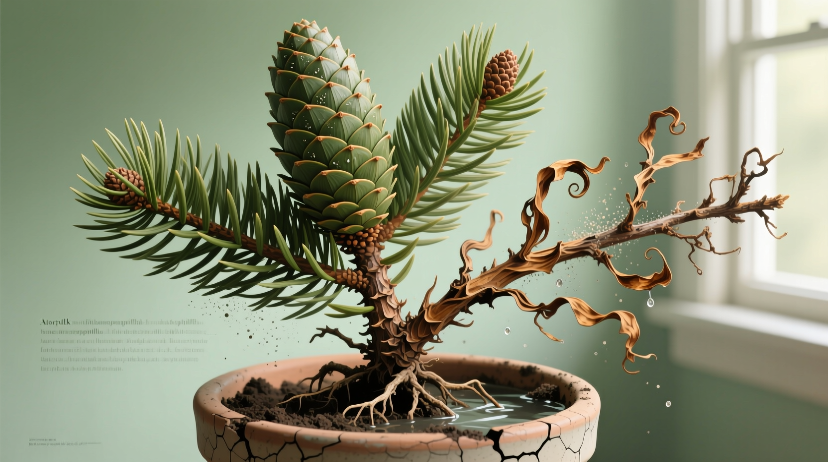 why are the branches of my norfolk pine dry and crispy
