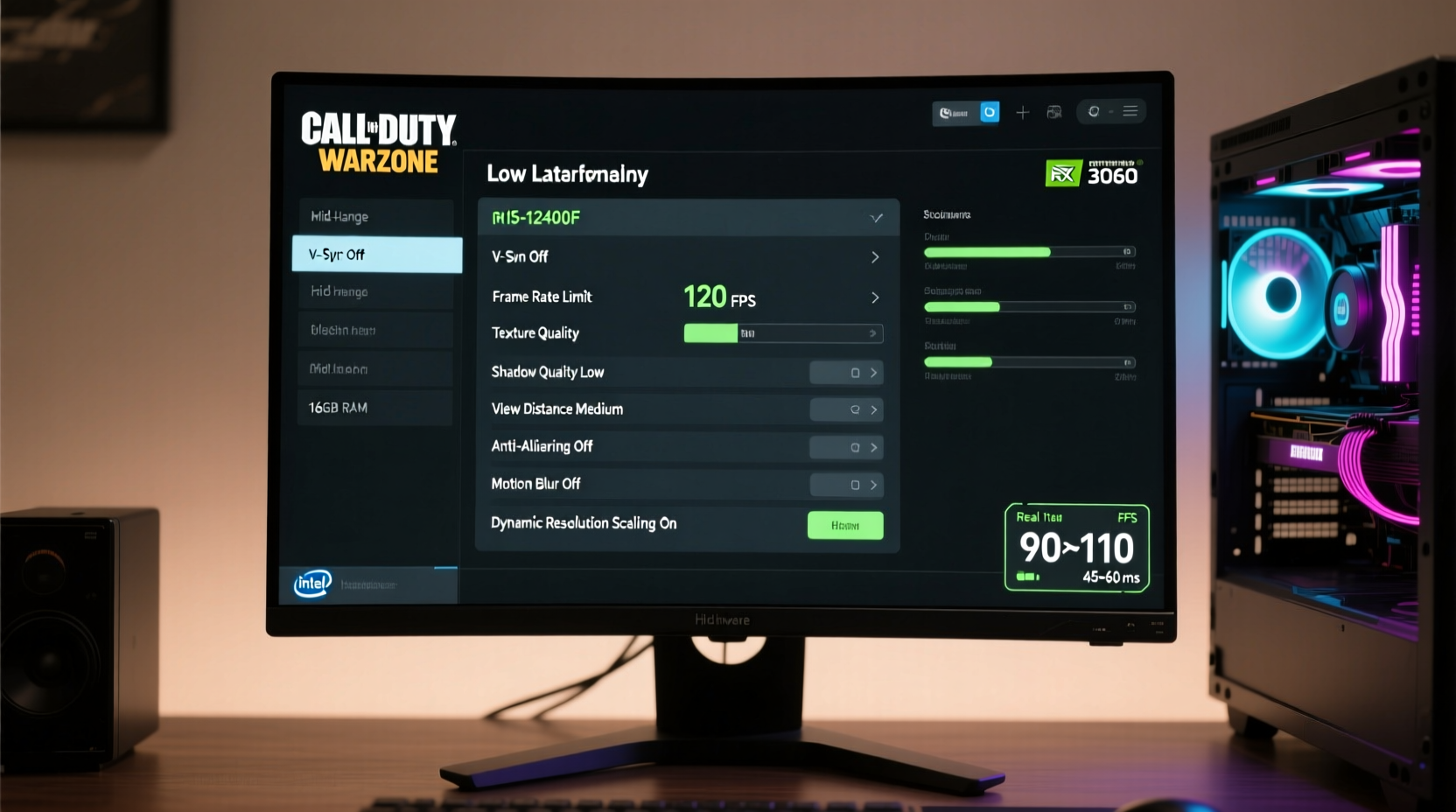 best settings for warzone to reduce lag and increase fps on mid range pcs