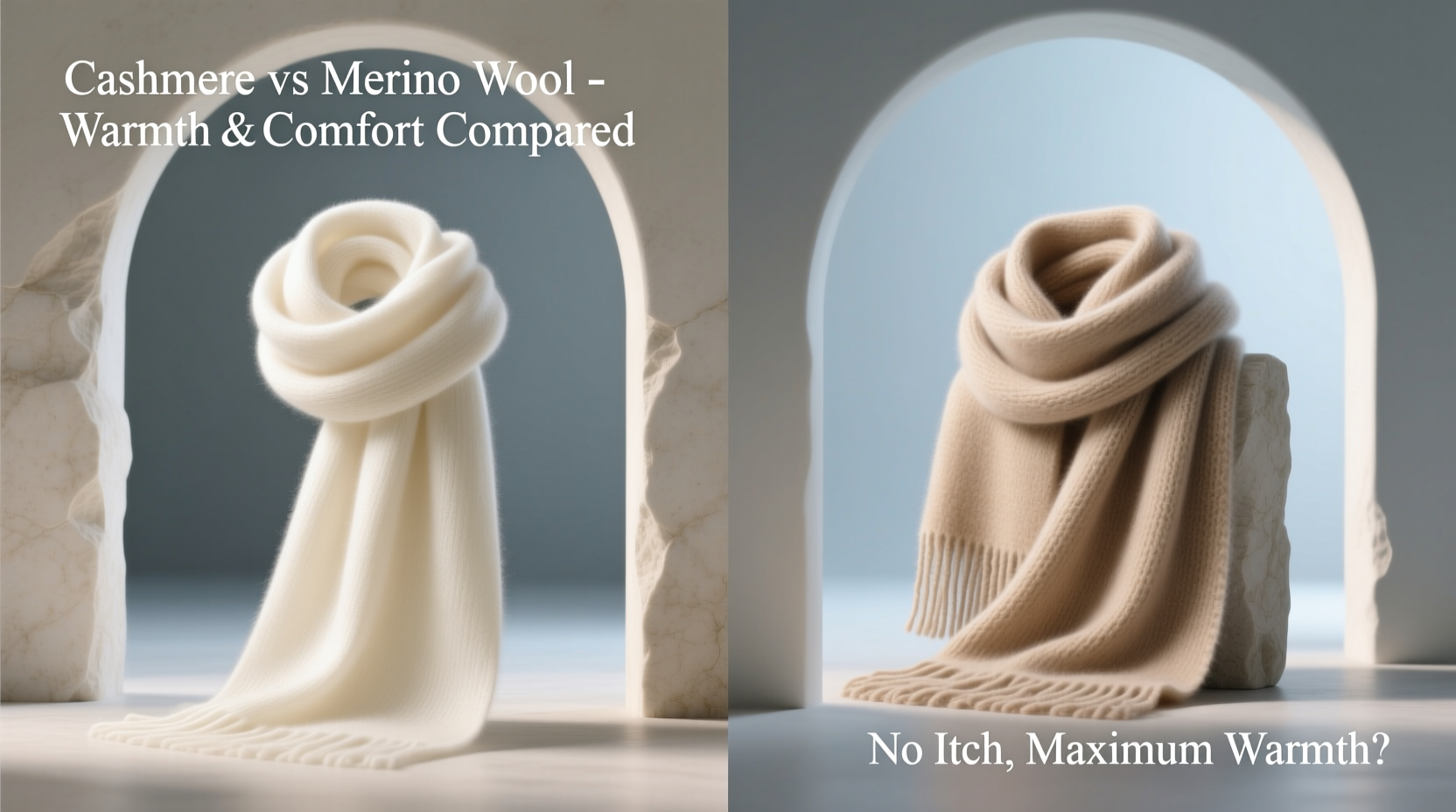 cashmere scarf vs merino wool which provides better warmth without itching