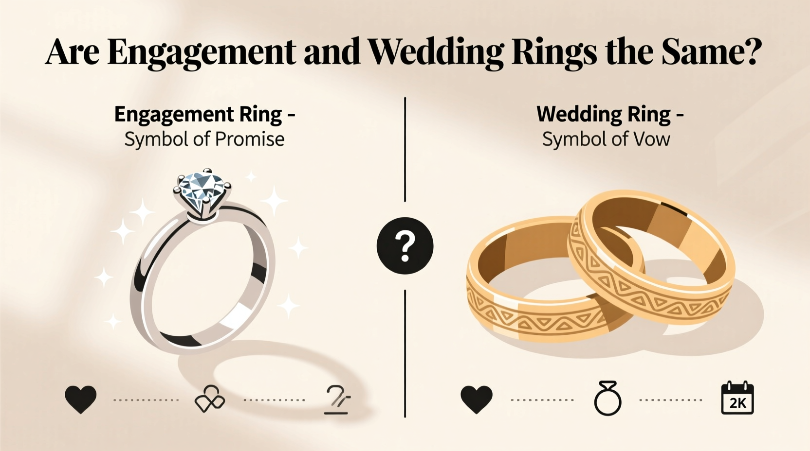 is engagement and wedding ring the same