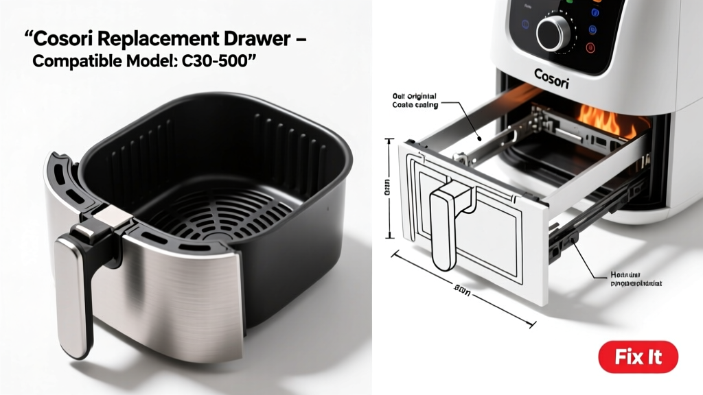 Cosori Air Fryer Drawer Replacement: Buy & Fix Guide