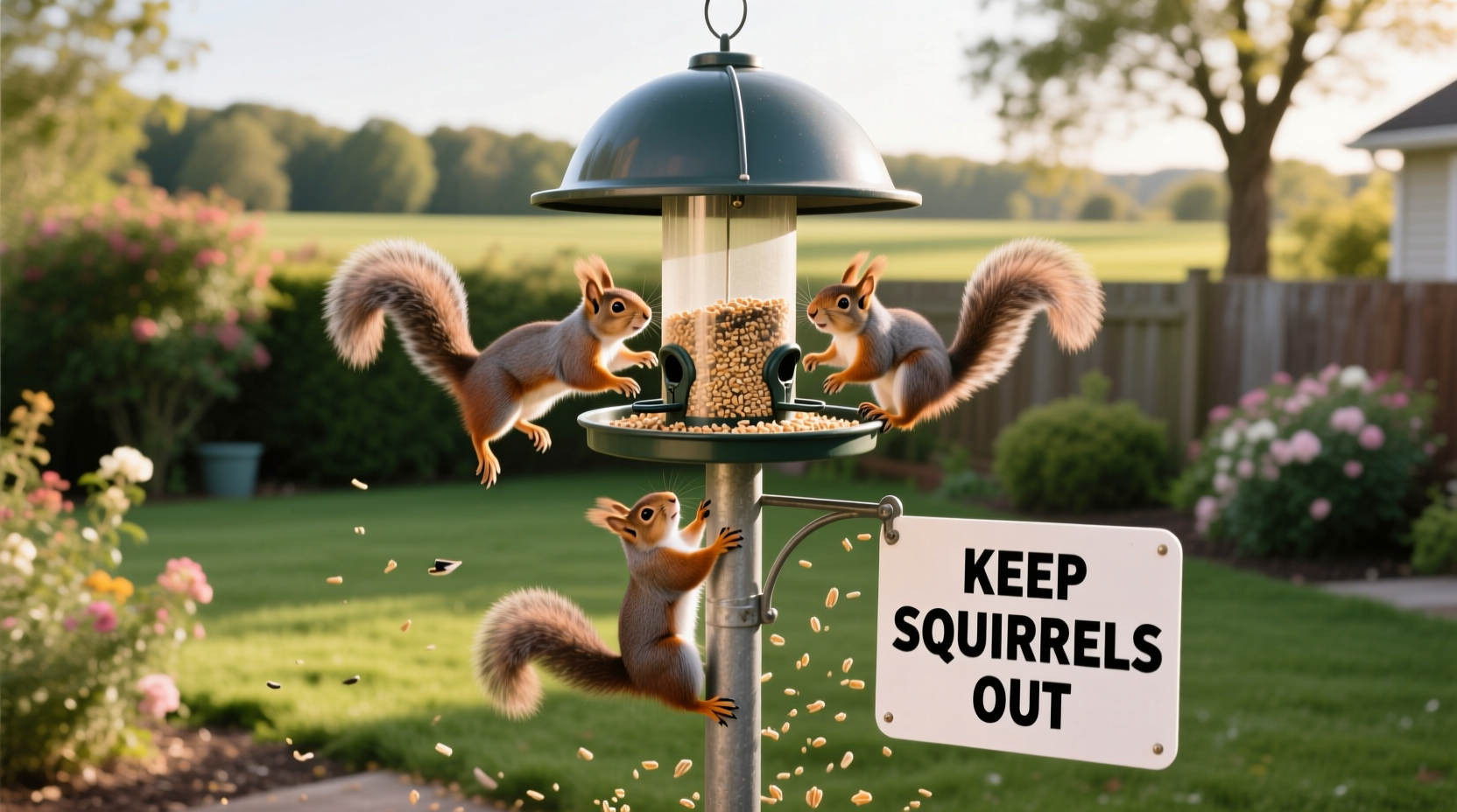 how to keep squirrels out of my bird feeder