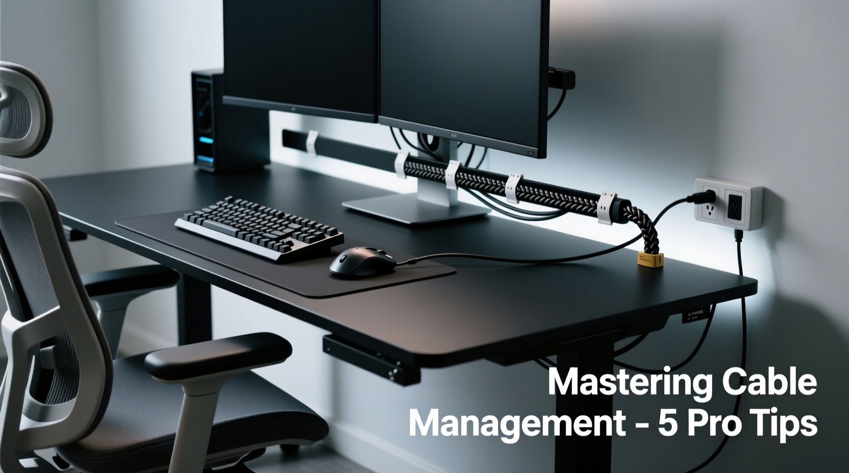 mastering cable management for your pc desk setup clean and organized tips