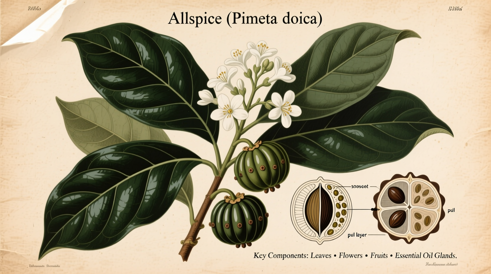 common components found in allspice