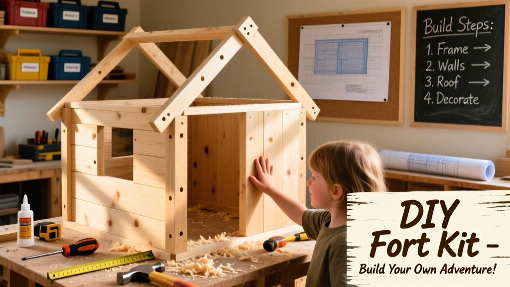 DIY Fort Kit: Build a Kid-Sized Wooden Play Fort