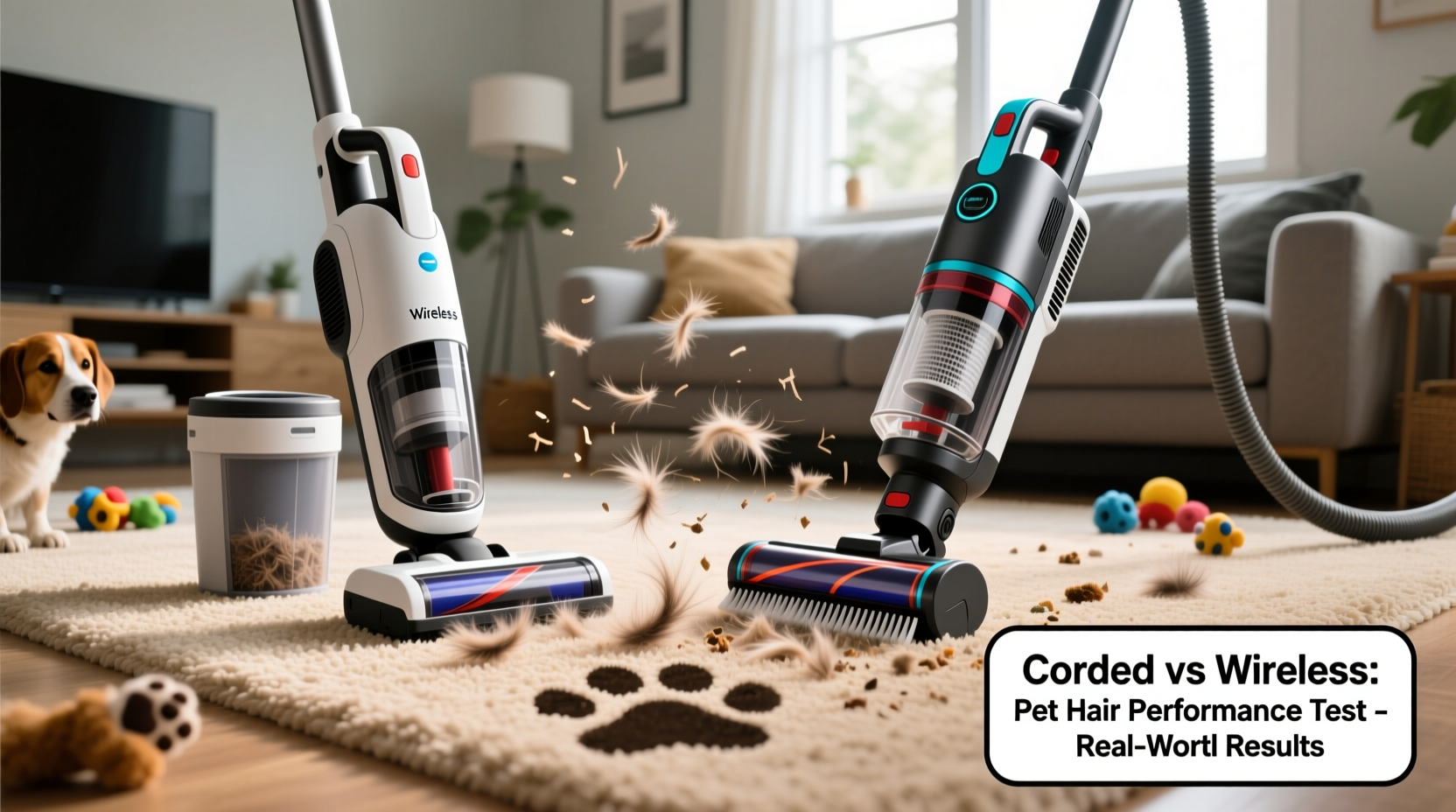 wireless vacuum vs corded stick vacuum which cleans pet hair more effectively