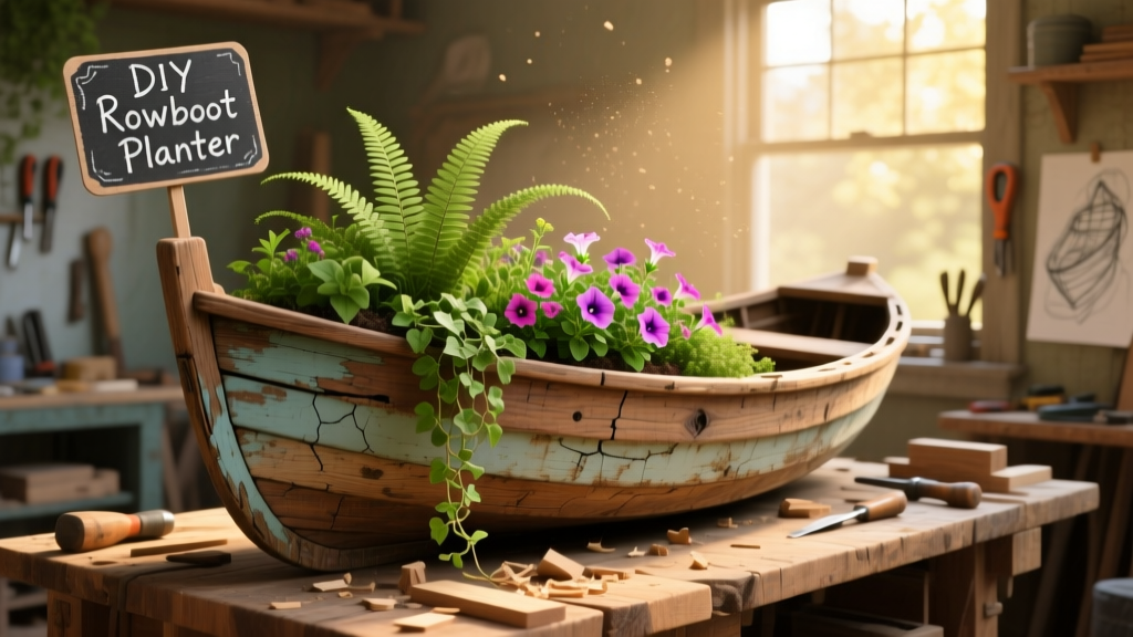 DIY Rowboat Planter: Upcycle an Old Boat into Garden Art