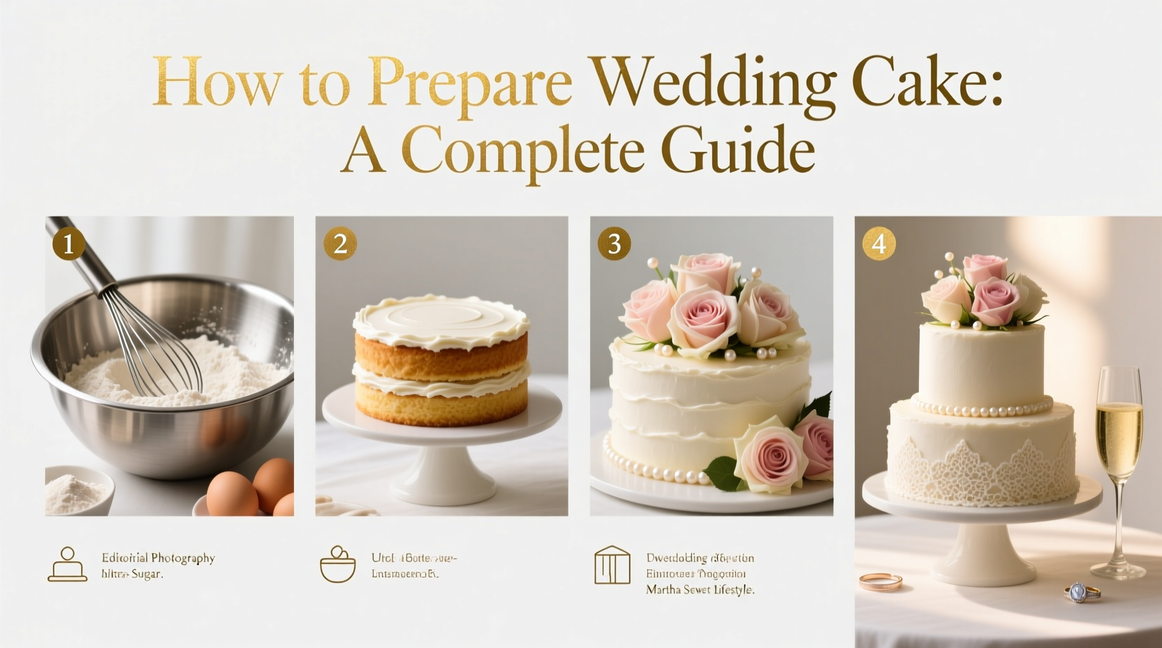 how to prepare wedding cake