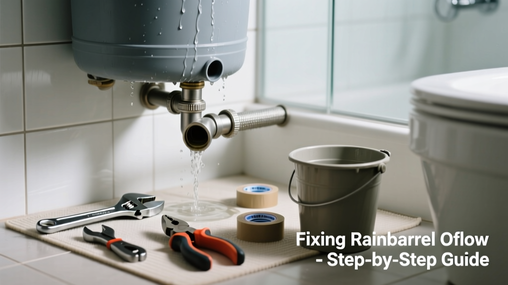 Fixing Rain Barrel Overflow in the Bathroom