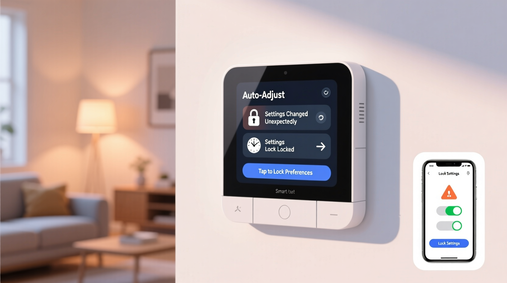 why does my smart thermostat keep changing settings and how to lock your preferences