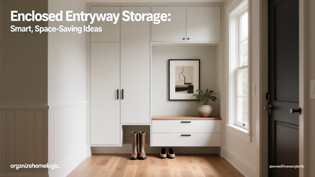 Enclosed Entryway Storage: Smart, Space-Saving Ideas