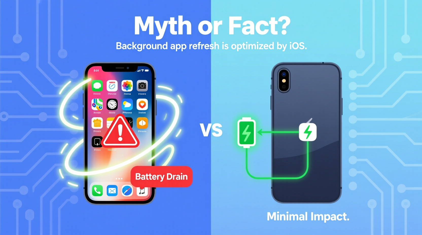 does leaving apps open drain iphone battery myth or fact