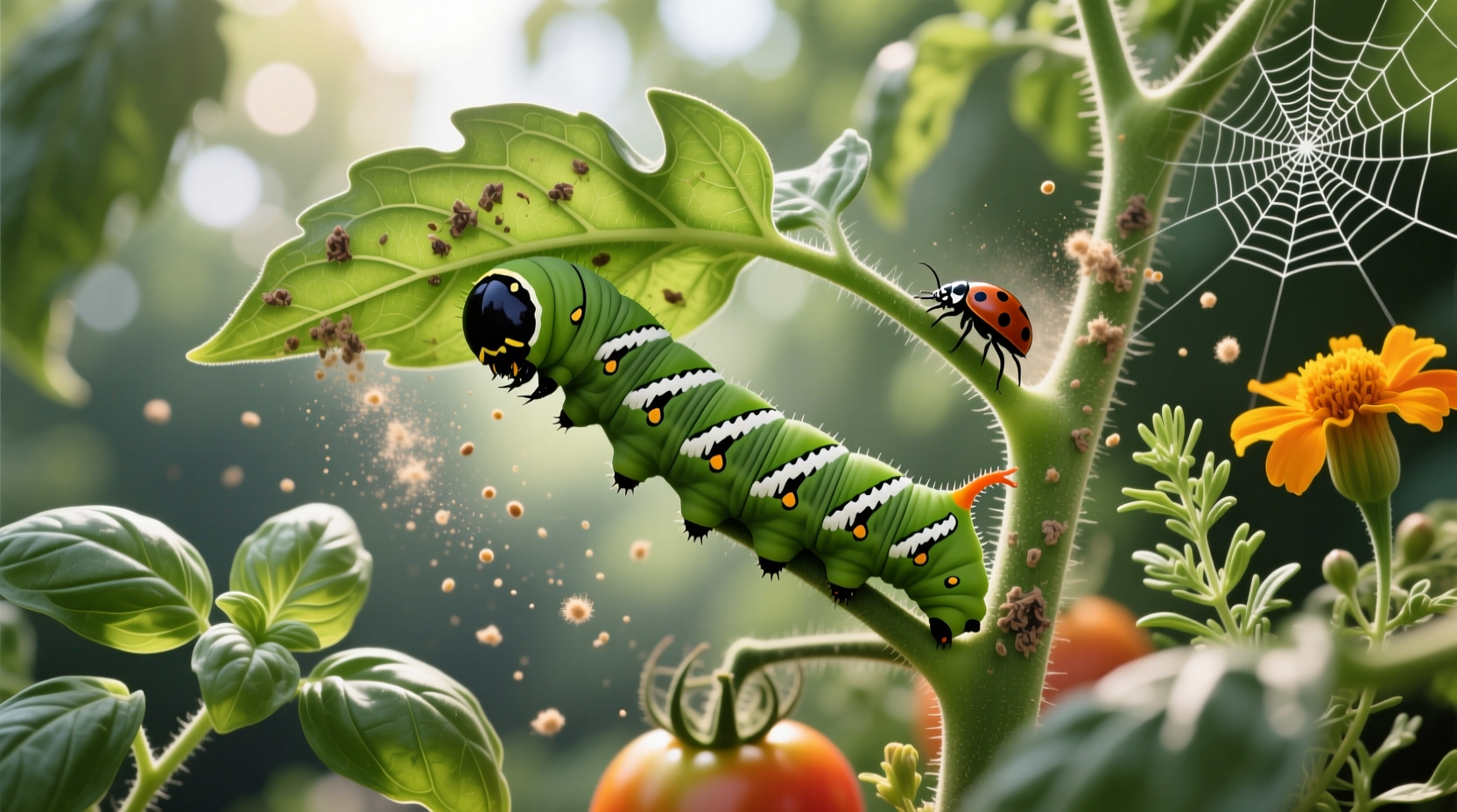 repel tomato hornworms