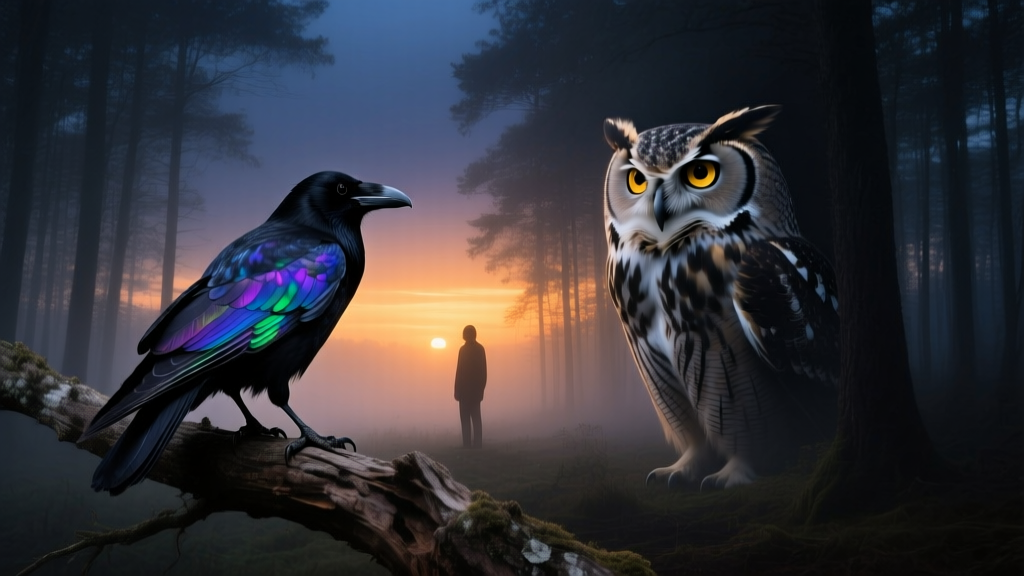Crow and Owl: Combined Dream Symbolism