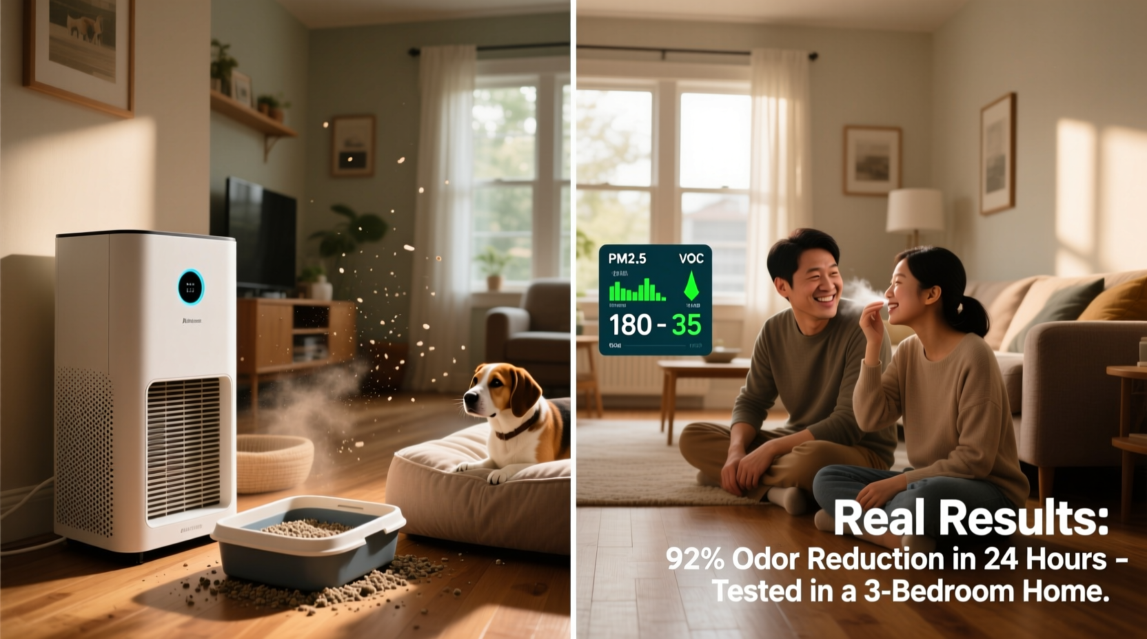 do air purifiers help with pet odors real results from home tests