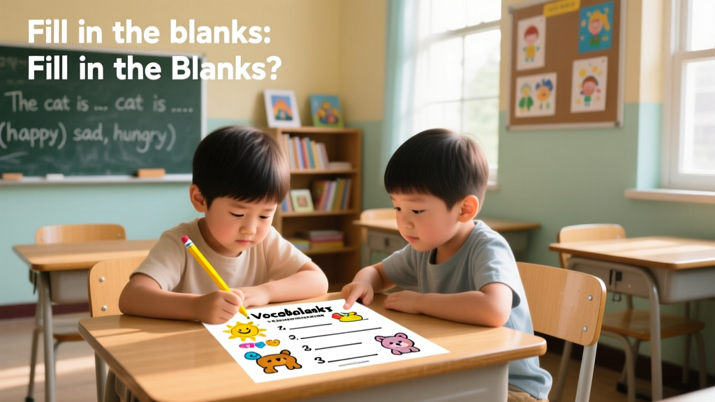 Vocabulary Fill-in-the-Blanks Printable for Kids: Evidence-Based Design, Classroom Impact, and Free Resources