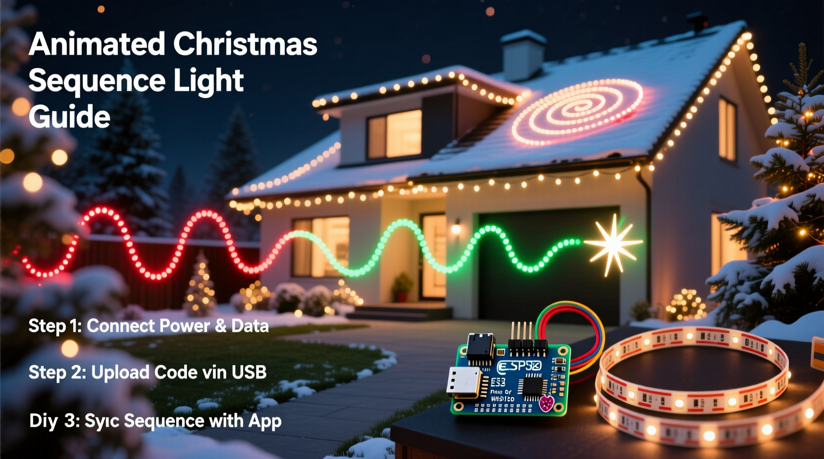 how to program animated christmas light sequences at home