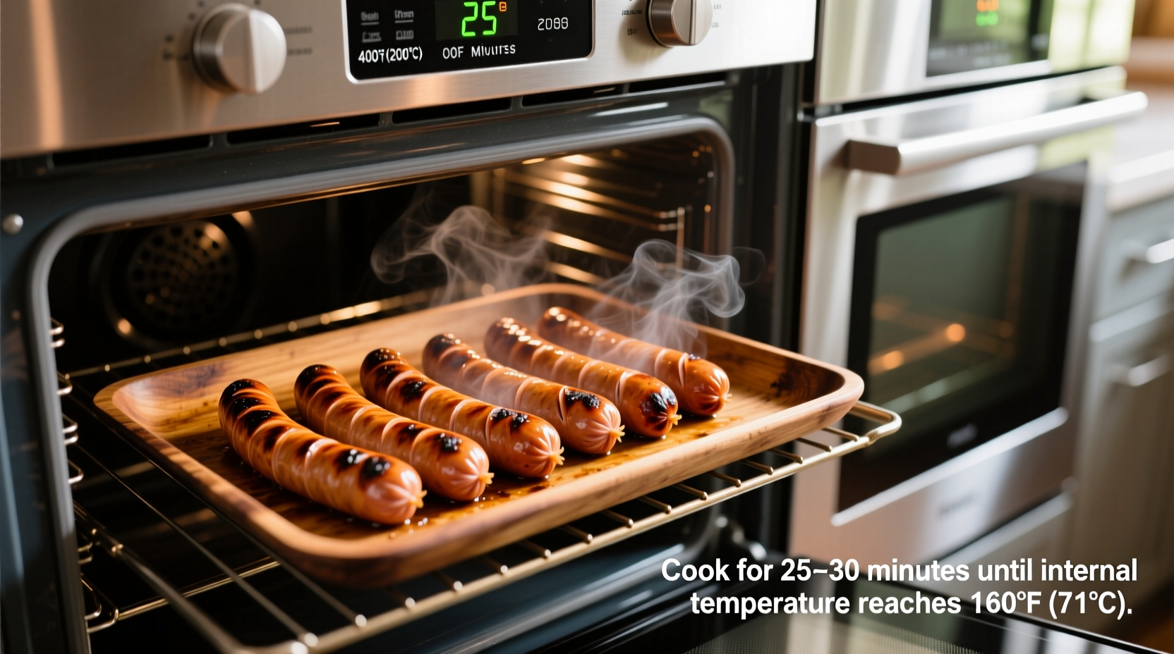 how long cook italian sausage oven