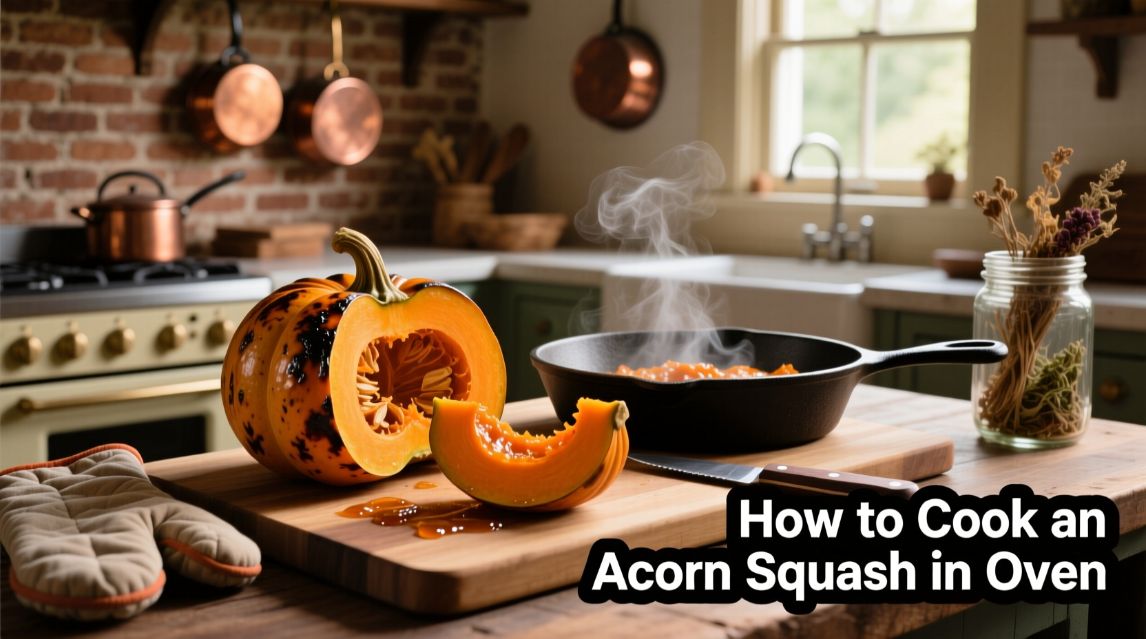 how to cook an acorn squash in oven