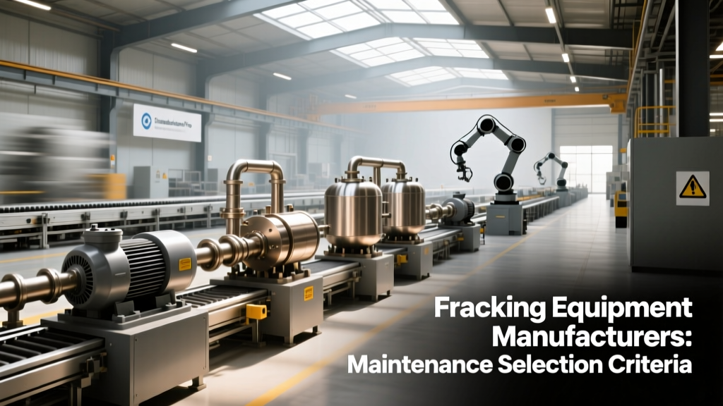 Fracking Equipment Manufacturers: Maintenance Selection Criteria
