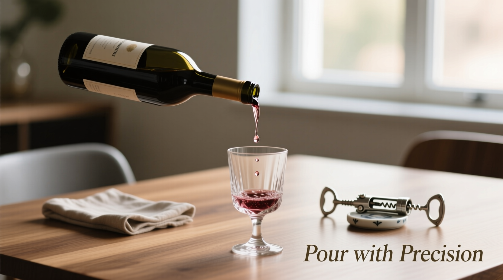how to prevent wine from dripping down the bottle neck elegantly