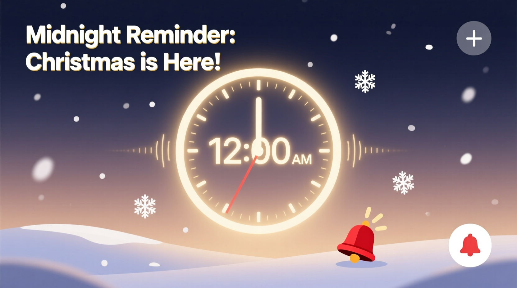 why do christmas countdown apps send notifications at midnight