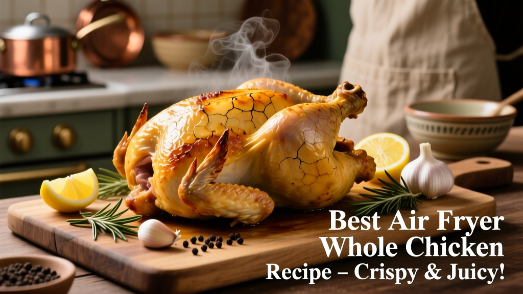 Best Air Fryer Whole Chicken Recipe (Crispy & Juicy)